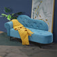 Glam Cushioned Chaise Lounge Round Arms Lounge with 2 Pillows for Living Room Clearhalo 'Chairs & Seating' 'Chaise Lounge' 'chaise_lounge' 'furn' 'furn_chaise_lounge' 'Furniture' 'Living Room Furniture' 6851002