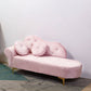 Glam Cushioned Chaise Lounge Round Arms Lounge with 2 Pillows for Living Room Clearhalo 'Chairs & Seating' 'Chaise Lounge' 'chaise_lounge' 'furn' 'furn_chaise_lounge' 'Furniture' 'Living Room Furniture' 6851006