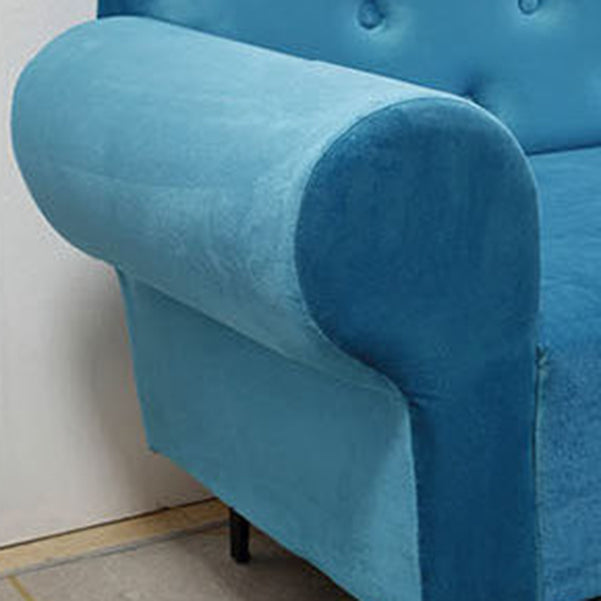 Glam Cushioned Chaise Lounge Round Arms Lounge with 2 Pillows for Living Room Clearhalo 'Chairs & Seating' 'Chaise Lounge' 'chaise_lounge' 'furn' 'furn_chaise_lounge' 'Furniture' 'Living Room Furniture' 6851019