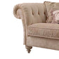 French Country Beige Chaise Lounge with Chenille for Bedroom and Living Room