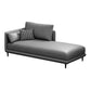 Nordic Chaise Lounge Cushioned Chaise Lounge Chair with Pillow Top Arms Grey Left-Arm Chaise Clearhalo 'Chairs & Seating' 'Chaise Lounge' 'chaise_lounge' 'furn' 'furn_chaise_lounge' 'Furniture' 'Living Room Furniture' 6851059