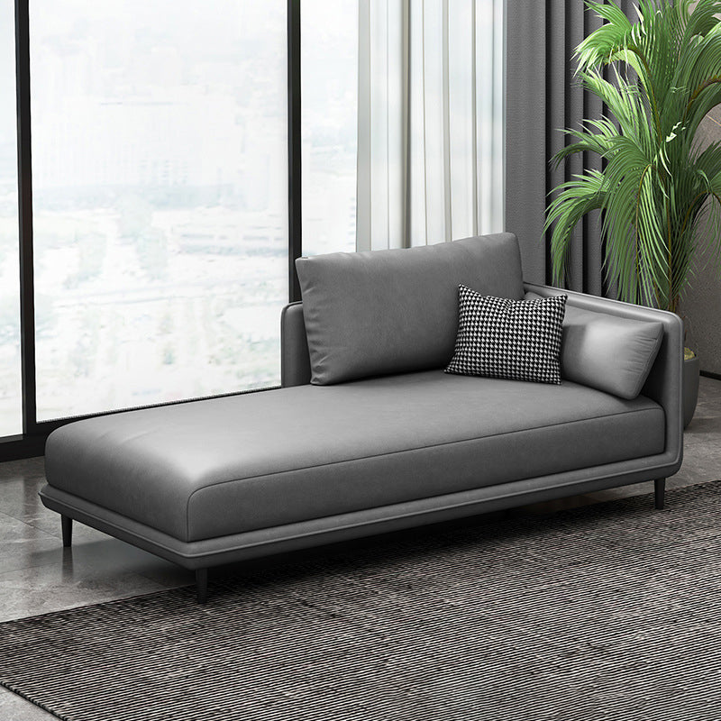Nordic Chaise Lounge Cushioned Chaise Lounge Chair with Pillow Top Arms Clearhalo 'Chairs & Seating' 'Chaise Lounge' 'chaise_lounge' 'furn' 'furn_chaise_lounge' 'Furniture' 'Living Room Furniture' 6851063