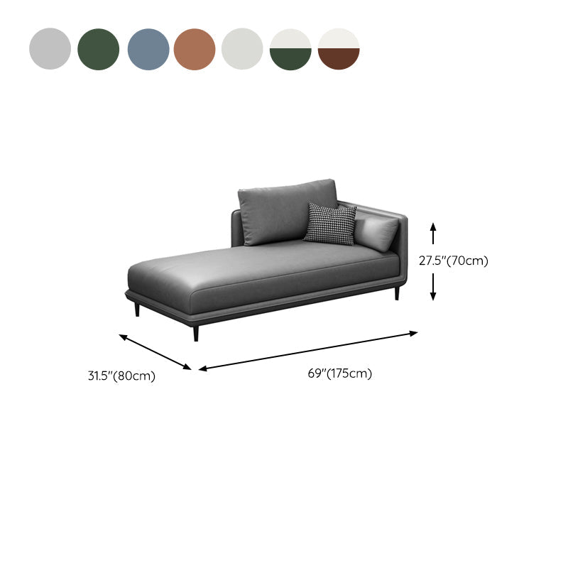 Nordic Chaise Lounge Cushioned Chaise Lounge Chair with Pillow Top Arms Clearhalo 'Chairs & Seating' 'Chaise Lounge' 'chaise_lounge' 'furn' 'furn_chaise_lounge' 'Furniture' 'Living Room Furniture' 6851064