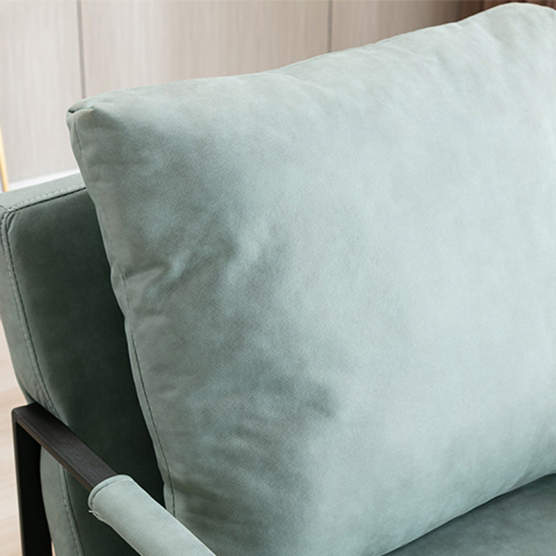 Industrial Metal Armchair Leather Upholstered Accent Armchair Clearhalo 'Accent Chairs' 'accent_chairs' 'Chairs & Seating' 'furn' 'furn_accent_chairs' 'Furniture' 'Living Room Furniture' 6851171