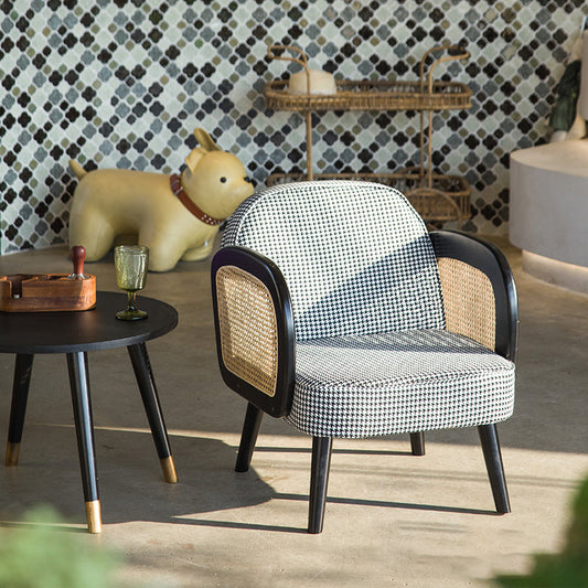 Industrial Upholstered Accent Armchair 4 Legs Wood Frame Armchair Clearhalo 'Accent Chairs' 'accent_chairs' 'Chairs & Seating' 'furn' 'furn_accent_chairs' 'Furniture' 'Living Room Furniture' 6851342