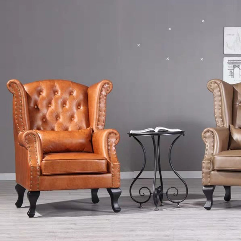 Chaise de baignade à armes roulées modernes du milieu du siècle