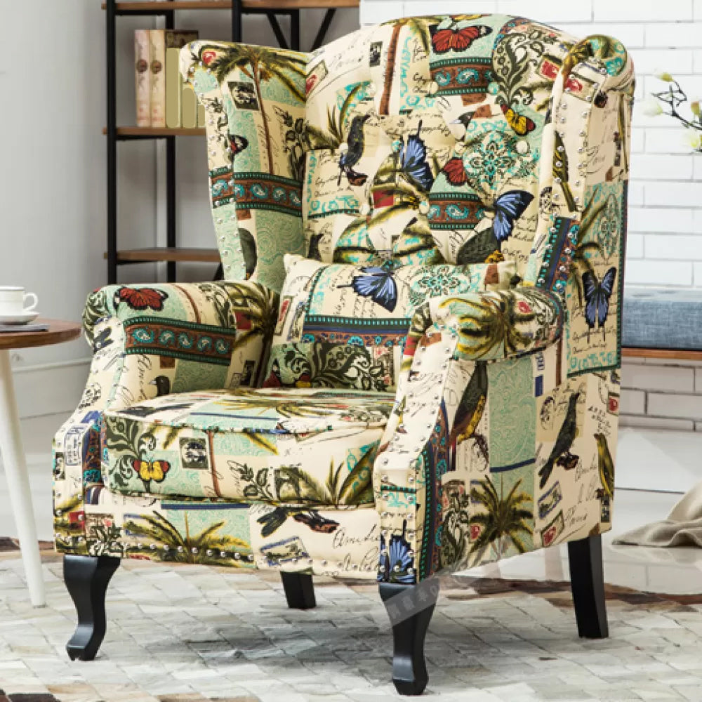 Chaise de baignade à armes roulées modernes du milieu du siècle