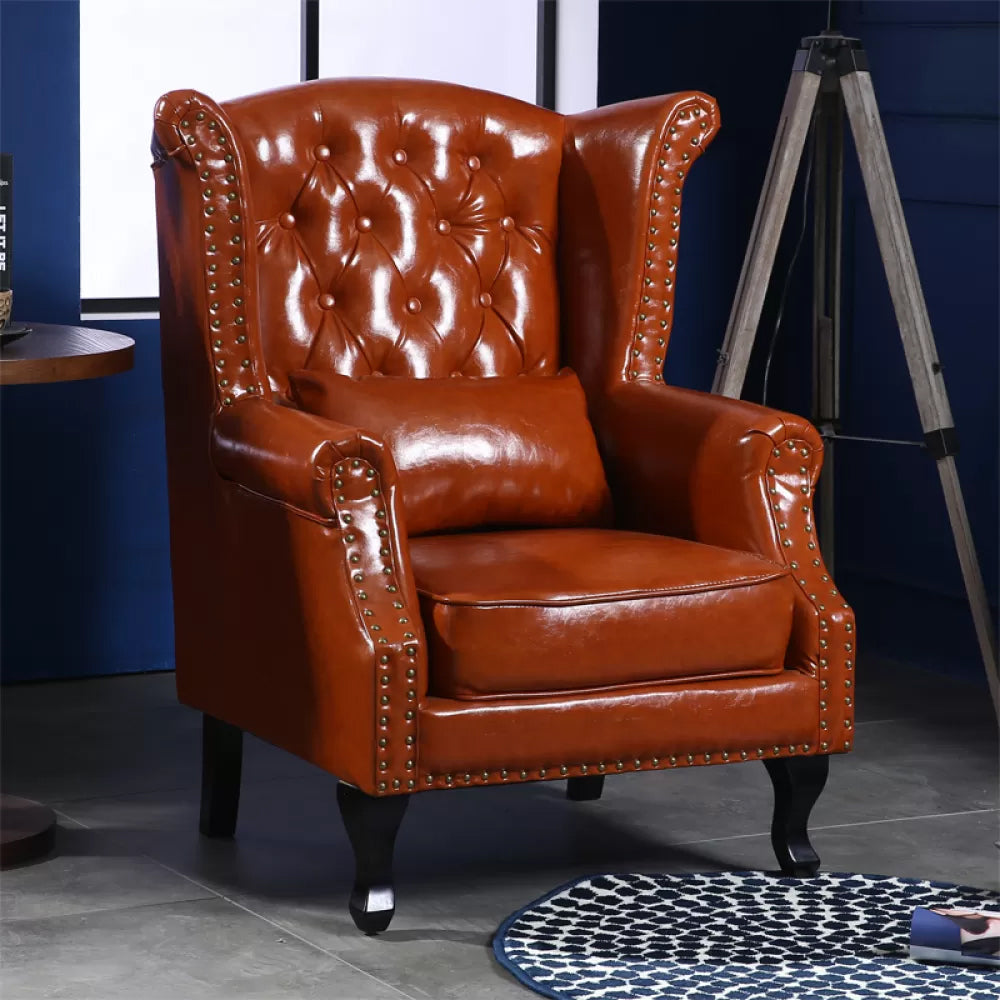 Chaise de baignade à armes roulées modernes du milieu du siècle