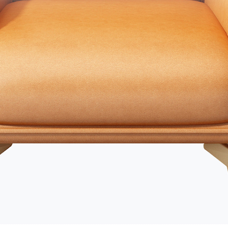 Glam Style Pu Leather Wingback Chair Pillow Back Flared Arm Chair Clearhalo 'Accent Chairs' 'accent_chairs' 'Chairs & Seating' 'furn' 'furn_accent_chairs' 'Furniture' 'Living Room Furniture' 6851639