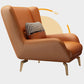 Glam Style Pu Leather Wingback Chair Pillow Back Flared Arm Chair Clearhalo 'Accent Chairs' 'accent_chairs' 'Chairs & Seating' 'furn' 'furn_accent_chairs' 'Furniture' 'Living Room Furniture' 6851641