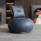 Modern Pillow Back Armless Leather Living Room Parsons Chair Blue 1 Piece Clearhalo 'Accent Chairs' 'accent_chairs' 'Chairs & Seating' 'furn' 'furn_accent_chairs' 'Furniture' 'Living Room Furniture' 6851692