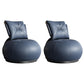 Modern Pillow Back Armless Leather Living Room Parsons Chair Blue 2 Piece Set Clearhalo 'Accent Chairs' 'accent_chairs' 'Chairs & Seating' 'furn' 'furn_accent_chairs' 'Furniture' 'Living Room Furniture' 6851705