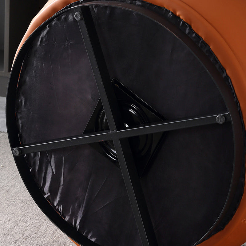 Modern Pillow Back Armless Leather Living Room Parsons Chair Clearhalo 'Accent Chairs' 'accent_chairs' 'Chairs & Seating' 'furn' 'furn_accent_chairs' 'Furniture' 'Living Room Furniture' 6851706