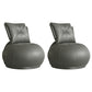 Modern Pillow Back Armless Leather Living Room Parsons Chair Black 2 Piece Set Clearhalo 'Accent Chairs' 'accent_chairs' 'Chairs & Seating' 'furn' 'furn_accent_chairs' 'Furniture' 'Living Room Furniture' 6851712