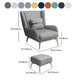 Glam Armchair Fixed Back Flared Arms Basic Four Legs Gold Base Accent Chair Clearhalo 'Accent Chairs' 'accent_chairs' 'Chairs & Seating' 'furn' 'furn_accent_chairs' 'Furniture' 'Living Room Furniture' 6851761
