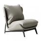 Mid-century Modern Leather Slipper Accent Chair Pillow Back Armless Chair Light Gray 1 Piece Clearhalo 'Accent Chairs' 'accent_chairs' 'Chairs & Seating' 'furn' 'furn_accent_chairs' 'Furniture' 'Living Room Furniture' 6851804