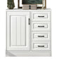 White Standard Cabinet Solid Wood Storage Cabinet with Drawer Clearhalo 'Cabinets & Chests' 'cabinets_chests' 'furn' 'furn_cabinets_chests' 'Furniture' 'Living Room Furniture' 6851931