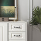 White Standard Cabinet Solid Wood Storage Cabinet with Drawer Clearhalo 'Cabinets & Chests' 'cabinets_chests' 'furn' 'furn_cabinets_chests' 'Furniture' 'Living Room Furniture' 6851933