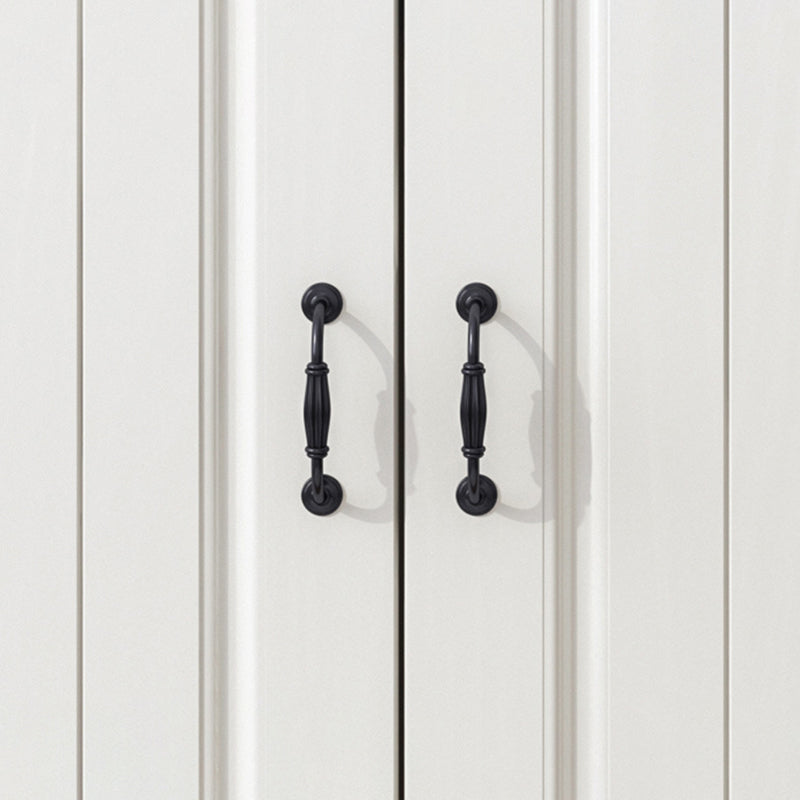 White Standard Cabinet Solid Wood Storage Cabinet with Drawer Clearhalo 'Cabinets & Chests' 'cabinets_chests' 'furn' 'furn_cabinets_chests' 'Furniture' 'Living Room Furniture' 6851934