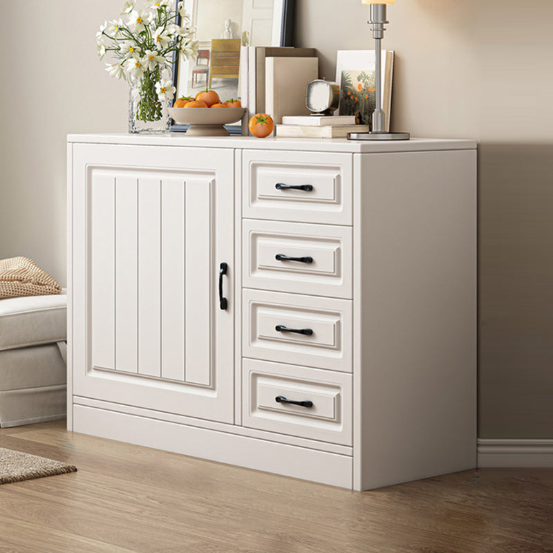Modern White Rectangle Accent Cabinet Solid Wood Storage Cabinet 31"L x 14"W x 30"H Clearhalo 'Cabinets & Chests' 'cabinets_chests' 'furn' 'furn_cabinets_chests' 'Furniture' 'Living Room Furniture' 6851959