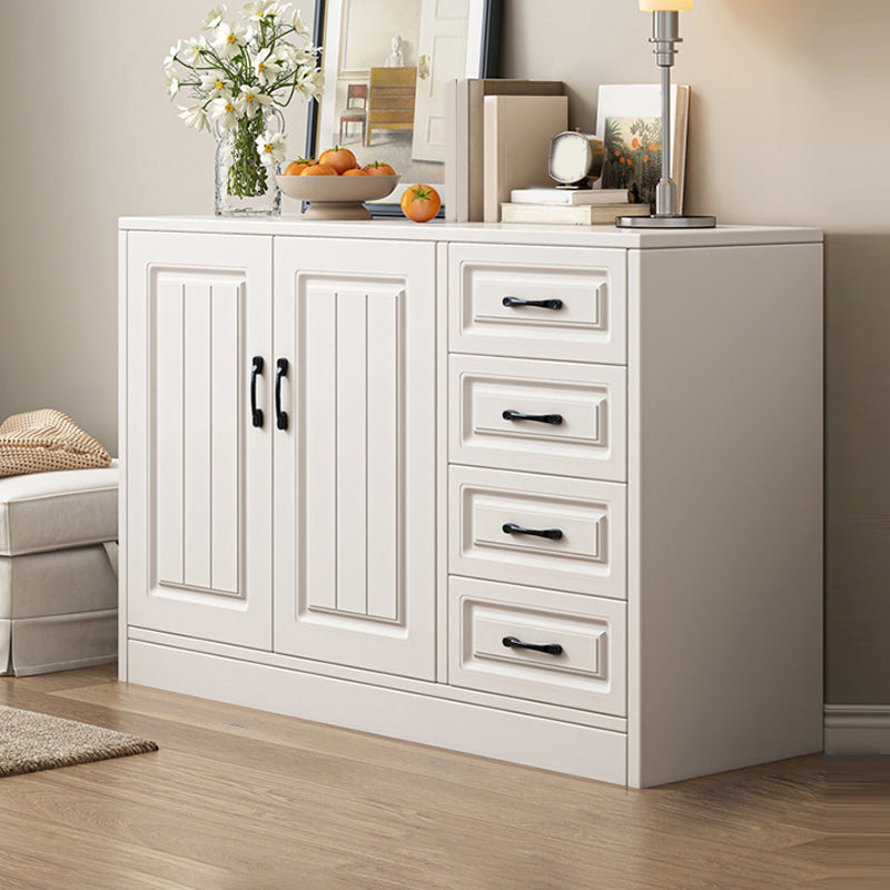 Modern White Rectangle Accent Cabinet Solid Wood Storage Cabinet 35.4"L x 13.8"W x 29.5"H Clearhalo 'Cabinets & Chests' 'cabinets_chests' 'furn' 'furn_cabinets_chests' 'Furniture' 'Living Room Furniture' 6851960