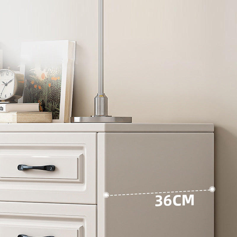 Modern White Rectangle Accent Cabinet Solid Wood Storage Cabinet Clearhalo 'Cabinets & Chests' 'cabinets_chests' 'furn' 'furn_cabinets_chests' 'Furniture' 'Living Room Furniture' 6851964