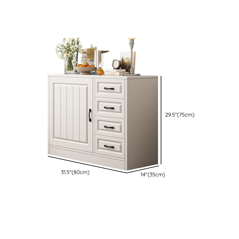 Modern White Rectangle Accent Cabinet Solid Wood Storage Cabinet Clearhalo 'Cabinets & Chests' 'cabinets_chests' 'furn' 'furn_cabinets_chests' 'Furniture' 'Living Room Furniture' 6851970