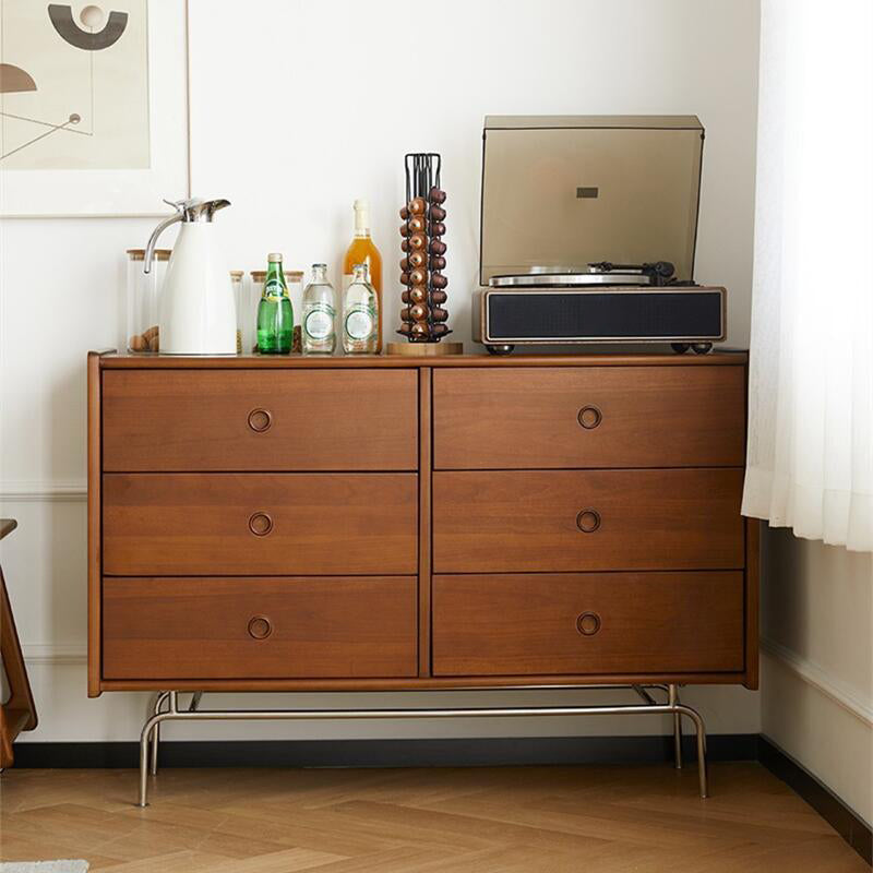 Mid-Century Modern Rectangle Accent Cabinet Solid Wood Storage Cabinet Clearhalo 'Cabinets & Chests' 'cabinets_chests' 'furn' 'furn_cabinets_chests' 'Furniture' 'Living Room Furniture' 6851973
