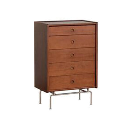 Mid-Century Modern Rectangle Accent Cabinet Solid Wood Storage Cabinet 26"L x 16"W x 39"H Clearhalo 'Cabinets & Chests' 'cabinets_chests' 'furn' 'furn_cabinets_chests' 'Furniture' 'Living Room Furniture' 6851974