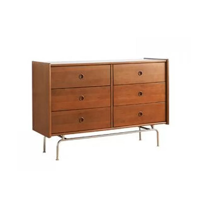 Mid-Century Modern Rectangle Accent Cabinet Solid Wood Storage Cabinet 47"L x 16"W x 32"H Clearhalo 'Cabinets & Chests' 'cabinets_chests' 'furn' 'furn_cabinets_chests' 'Furniture' 'Living Room Furniture' 6851975