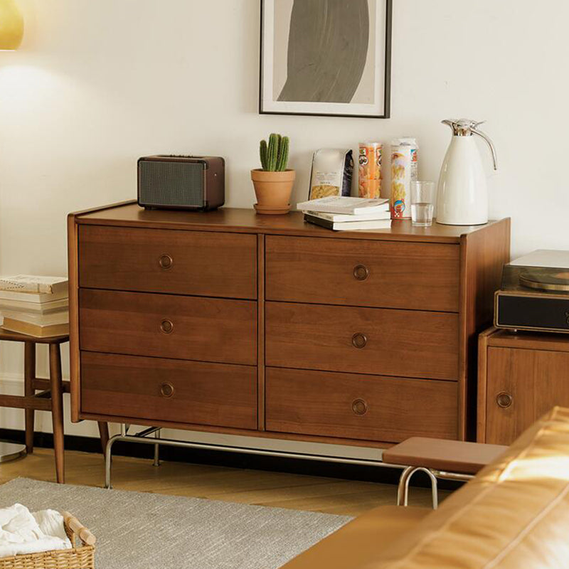 Mid-Century Modern Rectangle Accent Cabinet Solid Wood Storage Cabinet Clearhalo 'Cabinets & Chests' 'cabinets_chests' 'furn' 'furn_cabinets_chests' 'Furniture' 'Living Room Furniture' 6851976