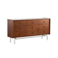Mid-Century Modern Rectangle Accent Cabinet Solid Wood Storage Cabinet 63"L x 16"W x 32"H Clearhalo 'Cabinets & Chests' 'cabinets_chests' 'furn' 'furn_cabinets_chests' 'Furniture' 'Living Room Furniture' 6851977