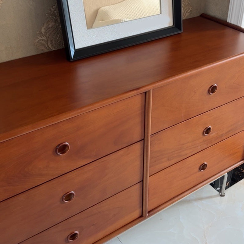 Mid-Century Modern Rectangle Accent Cabinet Solid Wood Storage Cabinet Clearhalo 'Cabinets & Chests' 'cabinets_chests' 'furn' 'furn_cabinets_chests' 'Furniture' 'Living Room Furniture' 6851982