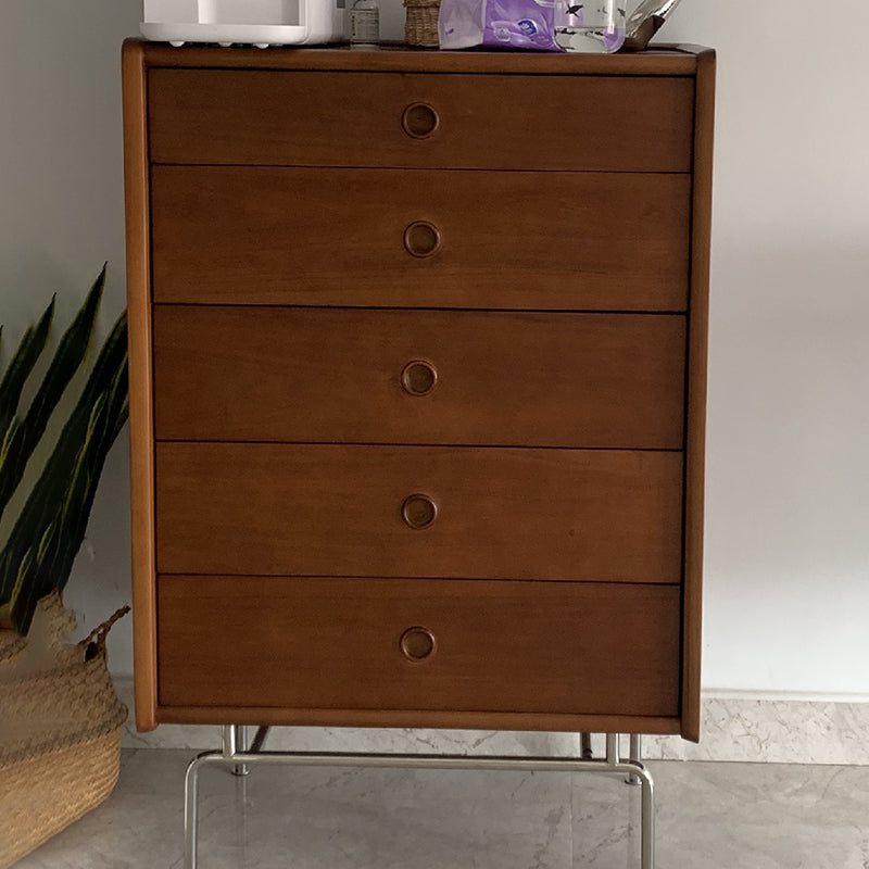 Mid-Century Modern Rectangle Accent Cabinet Solid Wood Storage Cabinet Clearhalo 'Cabinets & Chests' 'cabinets_chests' 'furn' 'furn_cabinets_chests' 'Furniture' 'Living Room Furniture' 6851985