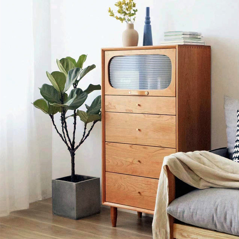 Industrial Rectangle Accent Cabinet Solid Wood Storage Cabinet Clearhalo 'Cabinets & Chests' 'cabinets_chests' 'furn' 'furn_cabinets_chests' 'Furniture' 'Living Room Furniture' 6851991