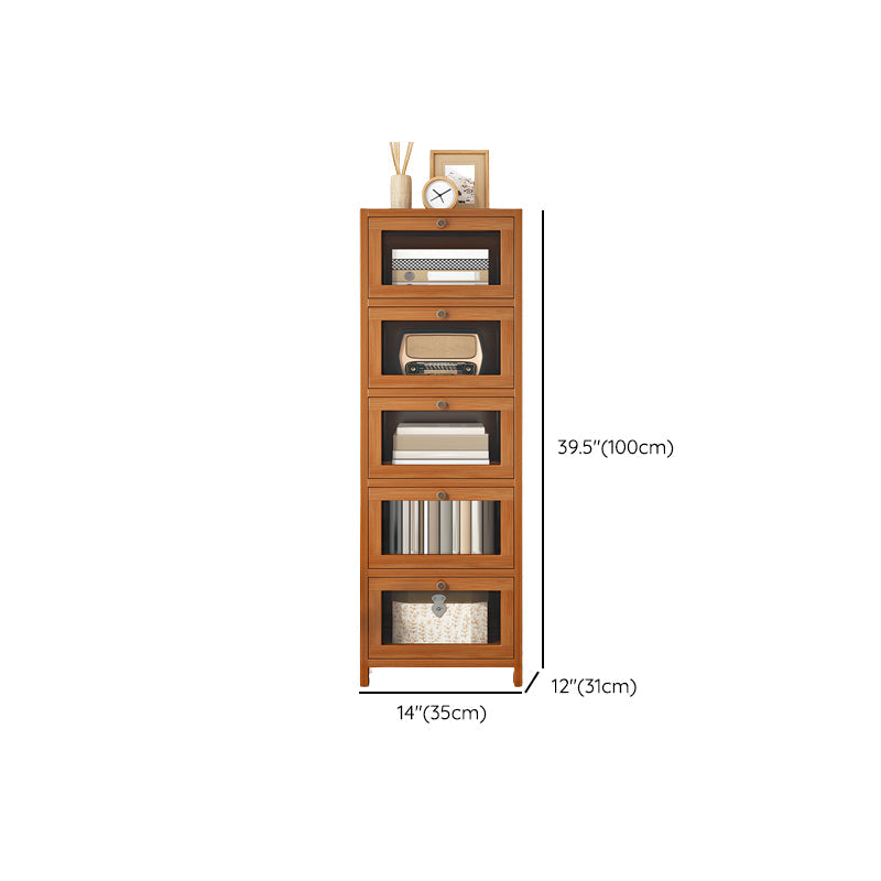 Modern Rectangle Accent Cabinet Glass Scratch Resistant Storage Cabinet Clearhalo 'Cabinets & Chests' 'cabinets_chests' 'furn' 'furn_cabinets_chests' 'Furniture' 'Living Room Furniture' 6852012
