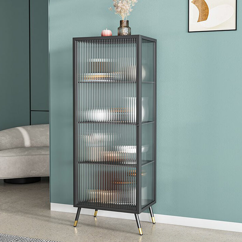 Industrial Rectangle Cabinet Glass Water Resistant Storage Cabinet Clearhalo 'Cabinets & Chests' 'cabinets_chests' 'furn' 'furn_cabinets_chests' 'Furniture' 'Living Room Furniture' 6852036