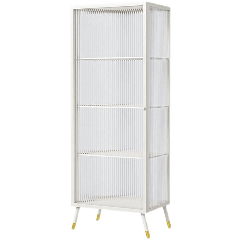 Industrial Rectangle Cabinet Glass Water Resistant Storage Cabinet White Clearhalo 'Cabinets & Chests' 'cabinets_chests' 'furn' 'furn_cabinets_chests' 'Furniture' 'Living Room Furniture' 6852041