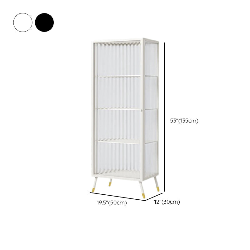Industrial Rectangle Cabinet Glass Water Resistant Storage Cabinet Clearhalo 'Cabinets & Chests' 'cabinets_chests' 'furn' 'furn_cabinets_chests' 'Furniture' 'Living Room Furniture' 6852045