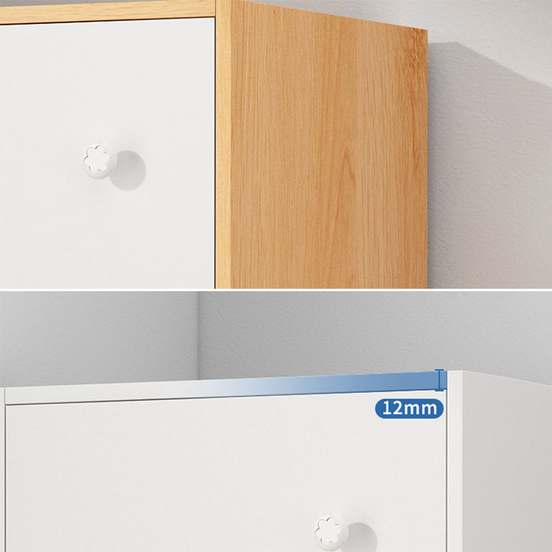 Contemporary Rectangle Storage Cabinet with Wooden Knobs Doors Clearhalo 'Cabinets & Chests' 'cabinets_chests' 'furn' 'furn_cabinets_chests' 'Furniture' 'Living Room Furniture' 6852061