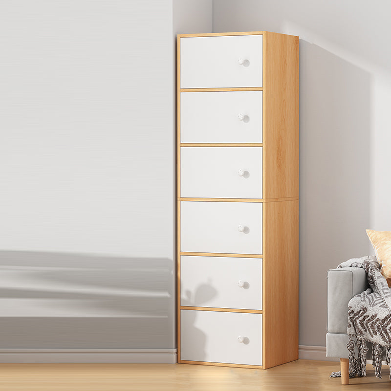 Contemporary Rectangle Storage Cabinet with Wooden Knobs Doors Natural Clearhalo 'Cabinets & Chests' 'cabinets_chests' 'furn' 'furn_cabinets_chests' 'Furniture' 'Living Room Furniture' 6852065