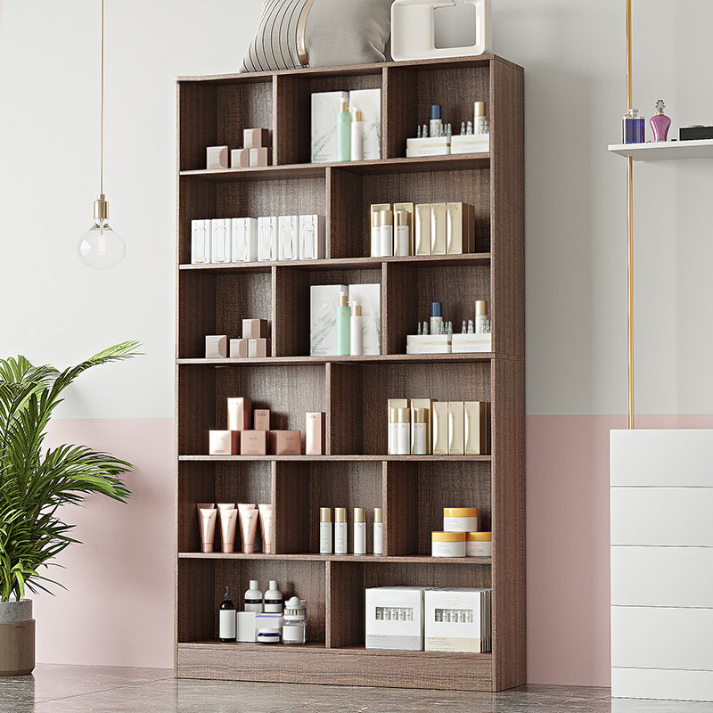 Contemporary Rectangle Wooden Cabinet with Shelves Storage Cabinet 31.5"L x 9.8"W x 70.1"H Walnut Cabinet Not Included Clearhalo 'Cabinets & Chests' 'cabinets_chests' 'furn' 'furn_cabinets_chests' 'Furniture' 'Living Room Furniture' 6852101