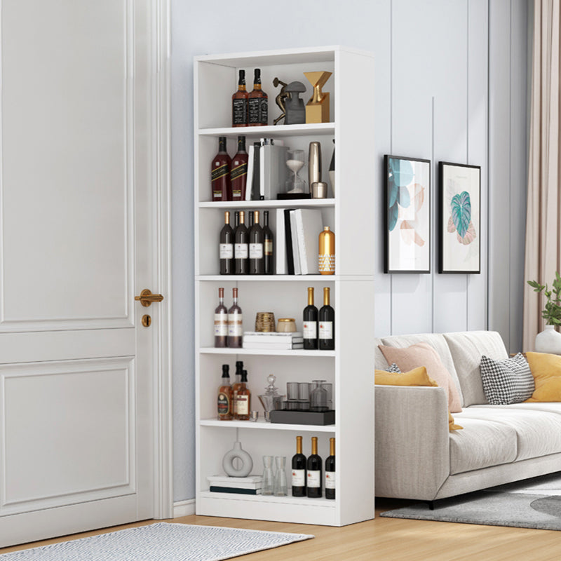 Contemporary Wooden Cabinet with Shelves Rectangle Storage Cabinet 16"L x 10"W x 70"H White Cabinet Not Included Clearhalo 'Cabinets & Chests' 'cabinets_chests' 'furn' 'furn_cabinets_chests' 'Furniture' 'Living Room Furniture' 6852109