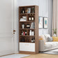 Contemporary Wooden Cabinet with Shelves Rectangle Storage Cabinet 23.6"L x 9.8"W x 70.1"H Walnut 1 Clearhalo 'Cabinets & Chests' 'cabinets_chests' 'furn' 'furn_cabinets_chests' 'Furniture' 'Living Room Furniture' 6852115