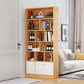 Contemporary Wooden Cabinet with Shelves Rectangle Storage Cabinet 39"L x 10"W x 70"H Natural 2 Clearhalo 'Cabinets & Chests' 'cabinets_chests' 'furn' 'furn_cabinets_chests' 'Furniture' 'Living Room Furniture' 6852120