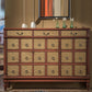 Industrial Storage Cabinet with Solid Wood Drawers and Doors 59.1"L x 13.8"W x 39.4"H Brown Clearhalo 'Cabinets & Chests' 'cabinets_chests' 'furn' 'furn_cabinets_chests' 'Furniture' 'Living Room Furniture' 6852146