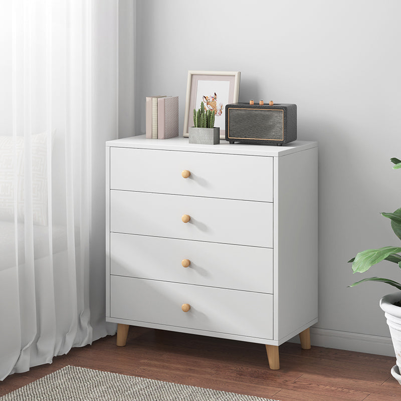 Contemporary Accent Chest with Chest and Solid Wood Straight Legs 24"L x 13"W x 31"H White 4 Clearhalo 'Cabinets & Chests' 'cabinets_chests' 'furn' 'furn_cabinets_chests' 'Furniture' 'Living Room Furniture' 6852158