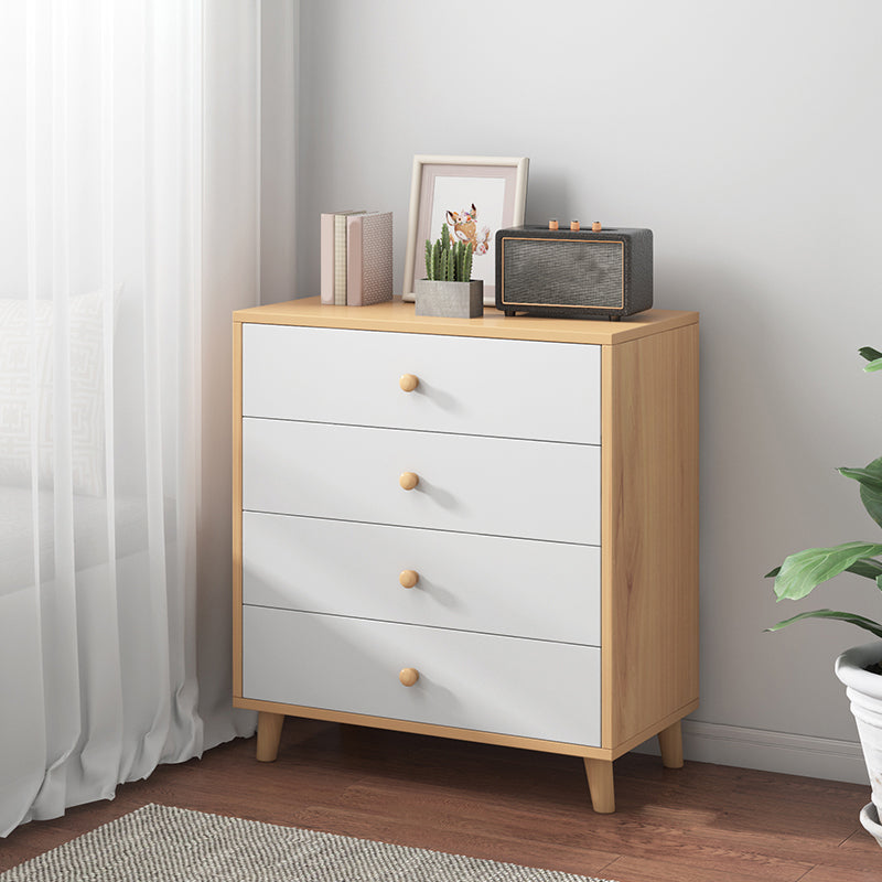 Contemporary Accent Chest with Chest and Solid Wood Straight Legs 24"L x 13"W x 31"H Natural 4 Clearhalo 'Cabinets & Chests' 'cabinets_chests' 'furn' 'furn_cabinets_chests' 'Furniture' 'Living Room Furniture' 6852165