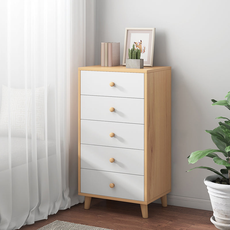 Contemporary Accent Chest with Chest and Solid Wood Straight Legs 16"L x 13"W x 37"H Natural 5 Clearhalo 'Cabinets & Chests' 'cabinets_chests' 'furn' 'furn_cabinets_chests' 'Furniture' 'Living Room Furniture' 6852172