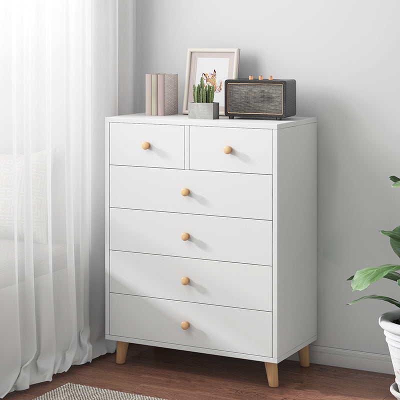 Contemporary Accent Chest with Chest and Solid Wood Straight Legs 24"L x 13"W x 37"H White 6 Clearhalo 'Cabinets & Chests' 'cabinets_chests' 'furn' 'furn_cabinets_chests' 'Furniture' 'Living Room Furniture' 6852174